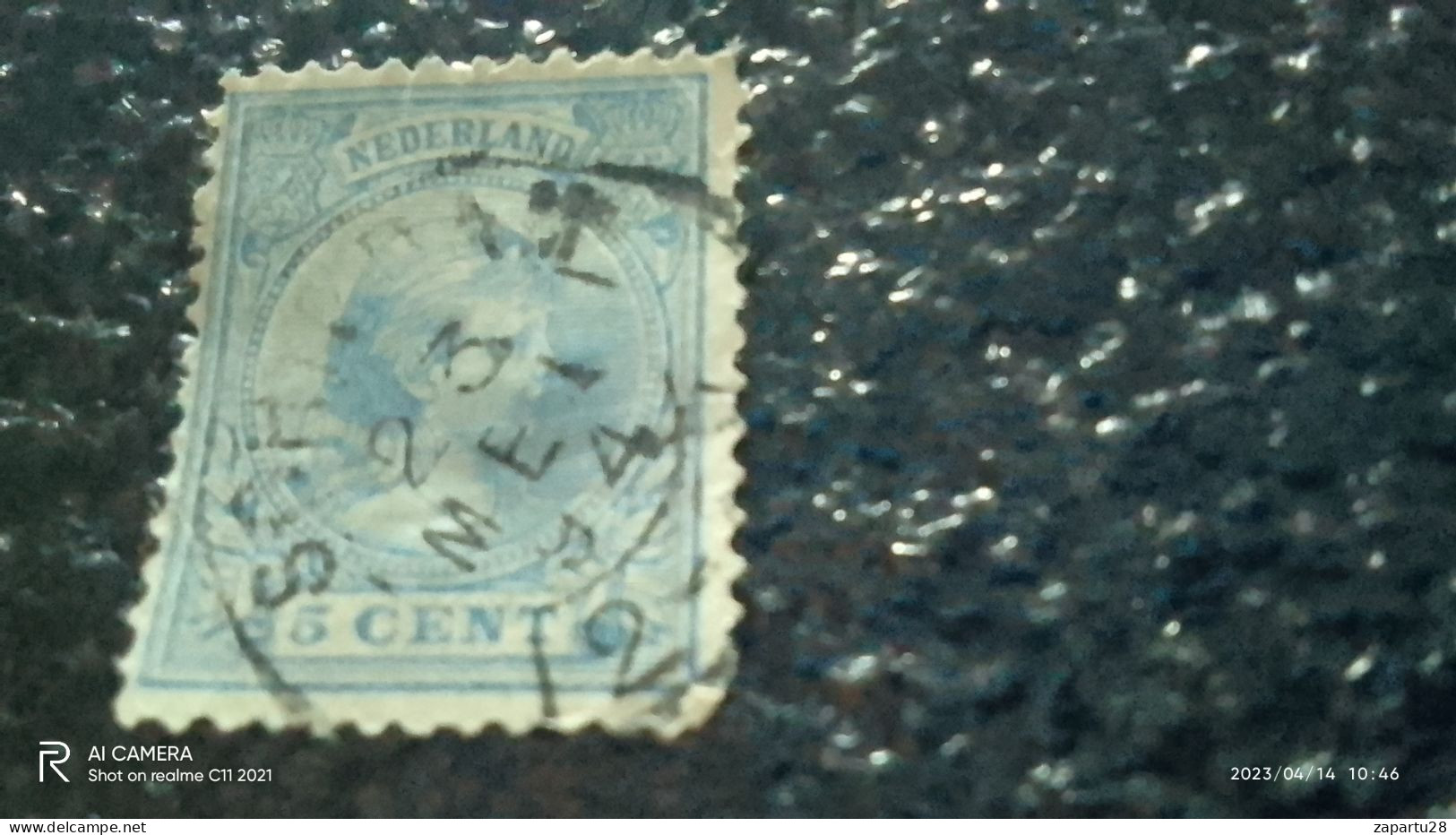 HOLLANDA-1891-93      5C     USED- - Gebruikt