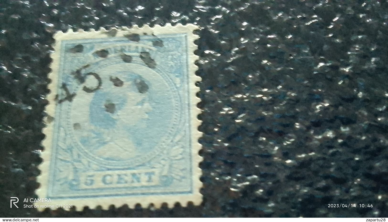 HOLLANDA-1891-93      5C     USED- - Gebruikt