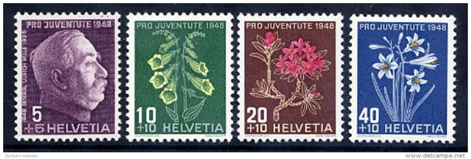 SWITZERLAND 1948 Pro Juventute Set  LHM / *.  Michel 514-17 - Ungebraucht