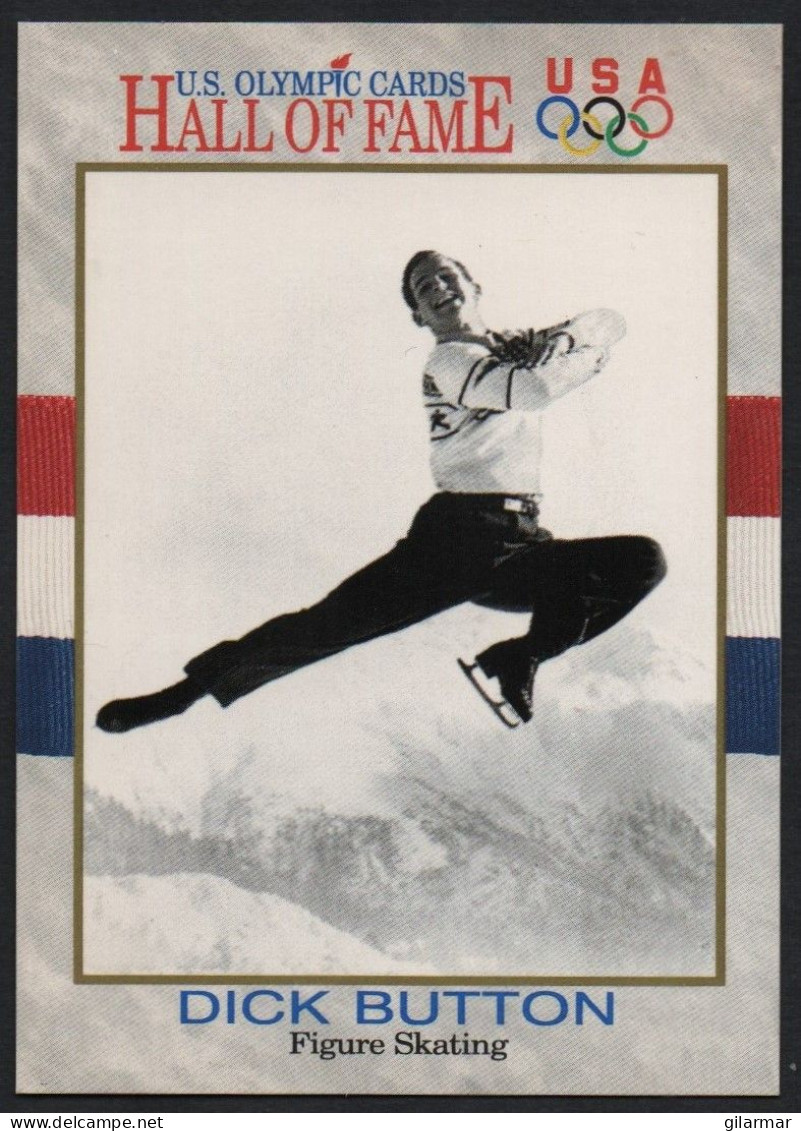 UNITED STATES - U.S. OLYMPIC CARDS HALL OF FAME - ICE FIGURE SKATING - DICK BUTTON - # 12 - Tarjetas