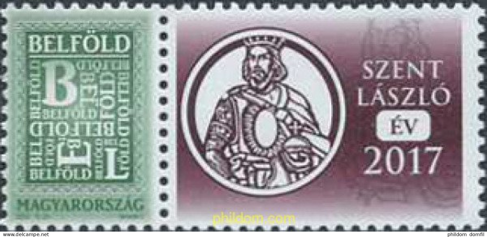 699664 MNH HUNGRIA 2012 SELLO CON VIÑETA PERSONALIZADA - Unused Stamps