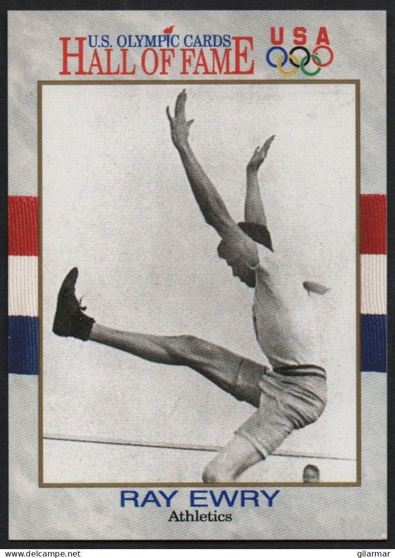 UNITED STATES - U.S. OLYMPIC CARDS HALL OF FAME - ATHLETICS - RAY EWRY - HIGH, LONG & TRIPLE JUMP - # 13 - Trading Cards