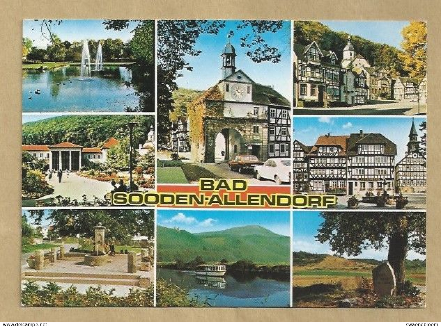 DE.- DUITSLAND. BAD SOODEN ALLENDORF. - Bad Sooden-Allendorf