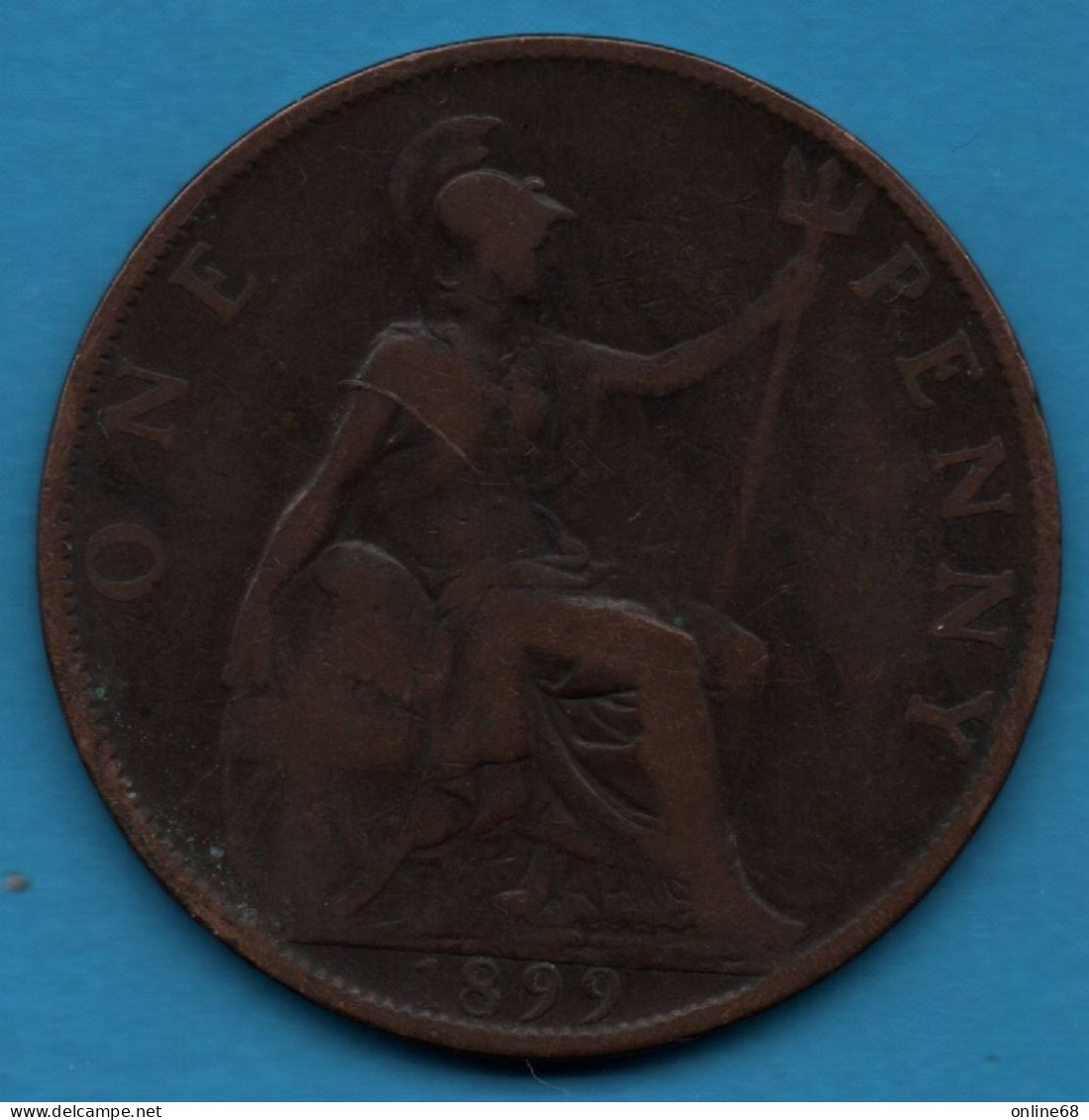 UK 1 PENNY 1899 KM# 790 VICTORIA - D. 1 Penny