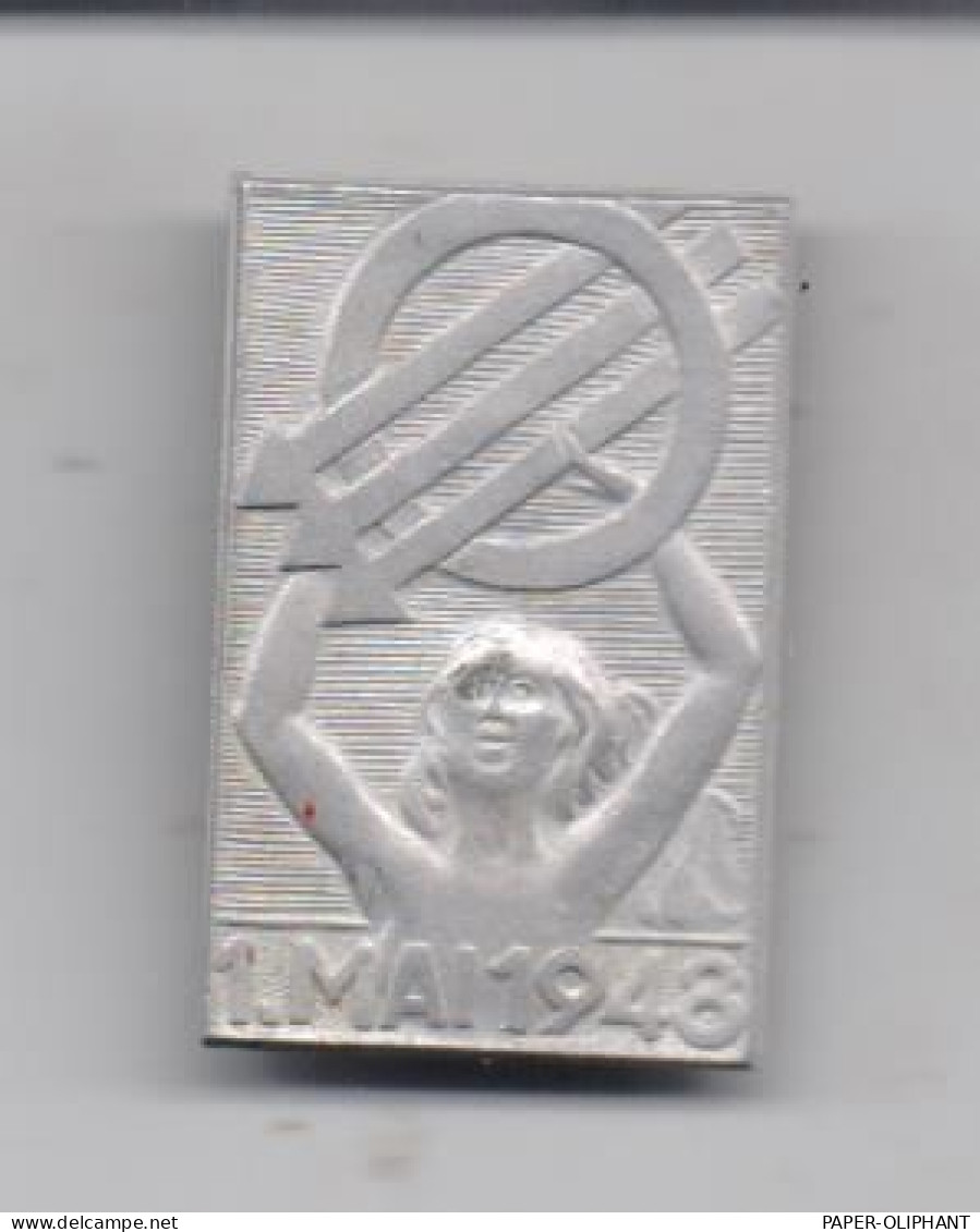 GEWERKSCHAFTEN / ARBEITERBEWEGUNG - 1.Mai, Abzeichen Metall Österreich 1948, Mit Nadel, 2,2 X 4,4 Cm - Vakbonden