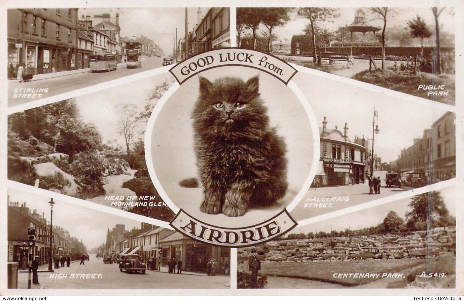 ECOSSE - Good Luck From Airdrie - Carte Postale Ancienne - Autres & Non Classés