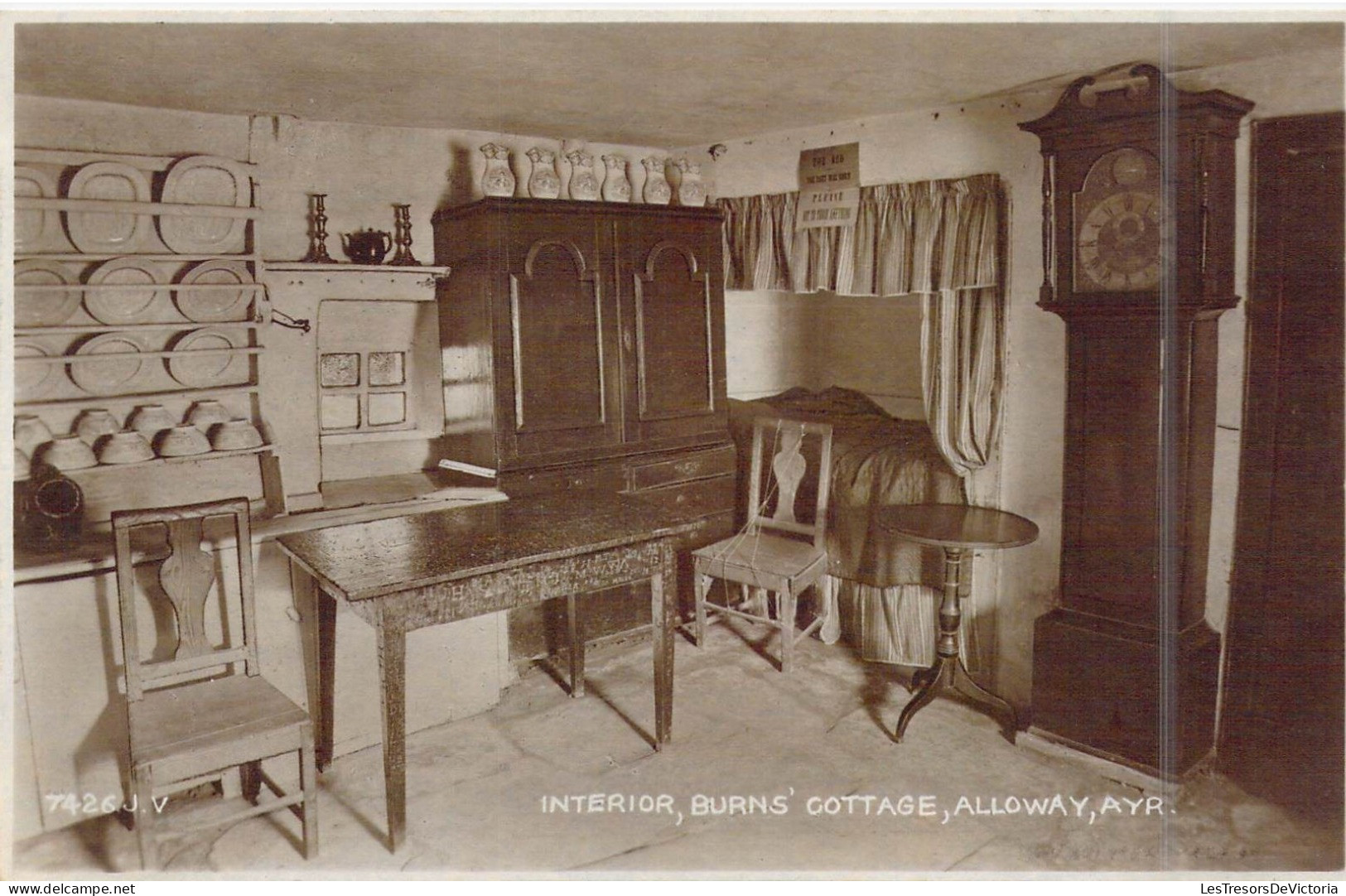 ECOSSE - Alloway - Interior, Burn's Cottage - Carte Postale Ancienne - Autres & Non Classés