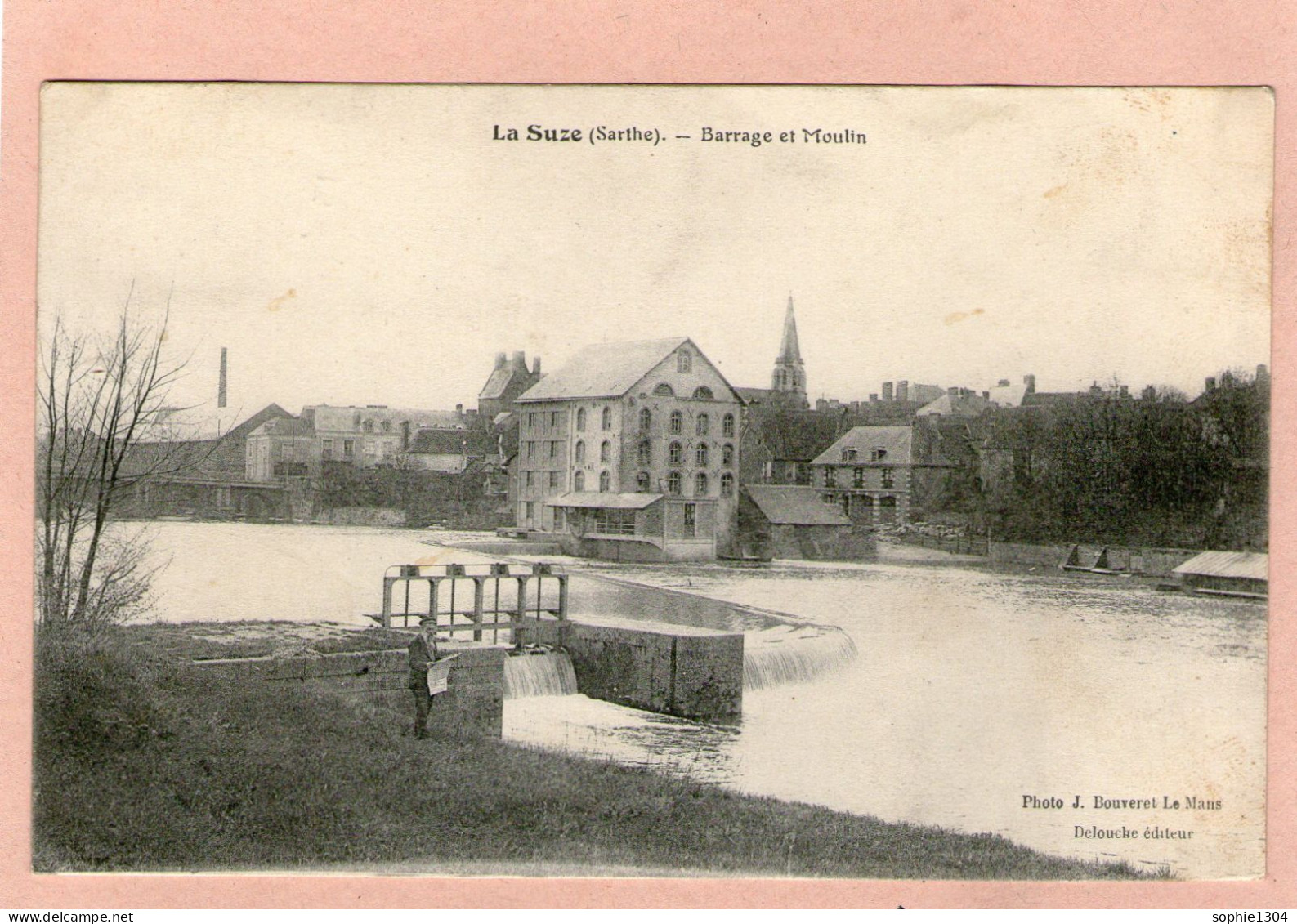 LA SUZE - Barrage Et Moulin - 1913 - - La Suze Sur Sarthe