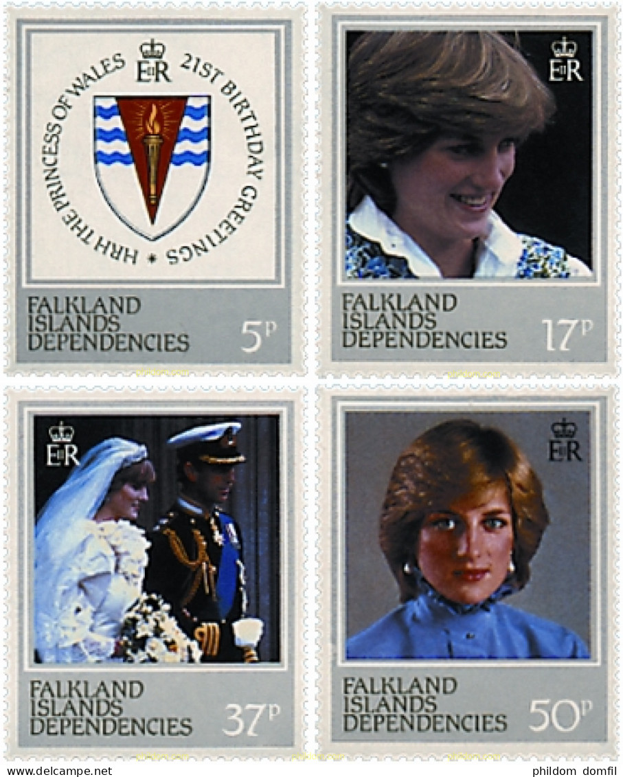 183611 MNH FALKLAND. Dependencias 1982 21 CUMPLEAÑOS DE LA PRINCESA DIANA DE GALES - Other & Unclassified