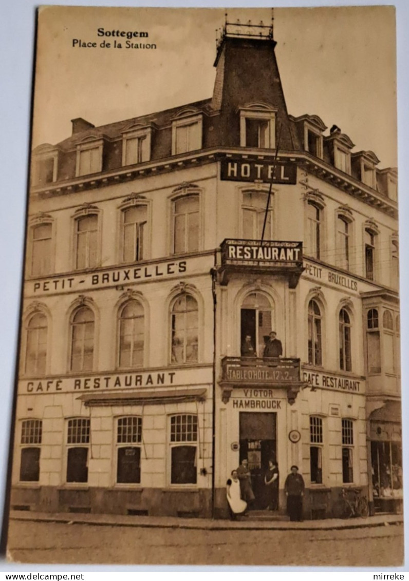 @J@  -  SOTTEGEM  -  Hotel : PETIT - BRUXELLES - Café / Restaurant   -  Zie / Voir Scan's - Zottegem