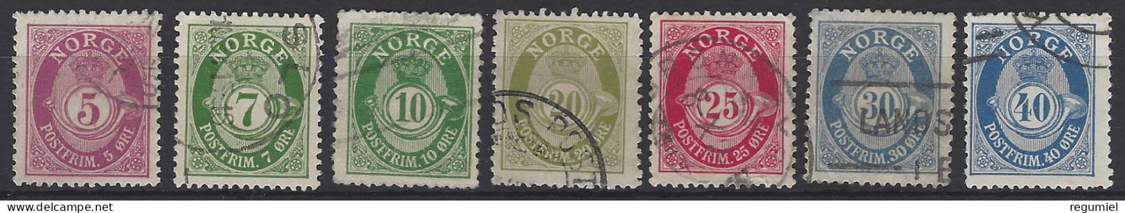 Noruega U  92/93 (o) Usado. 1922. - Sonstige & Ohne Zuordnung