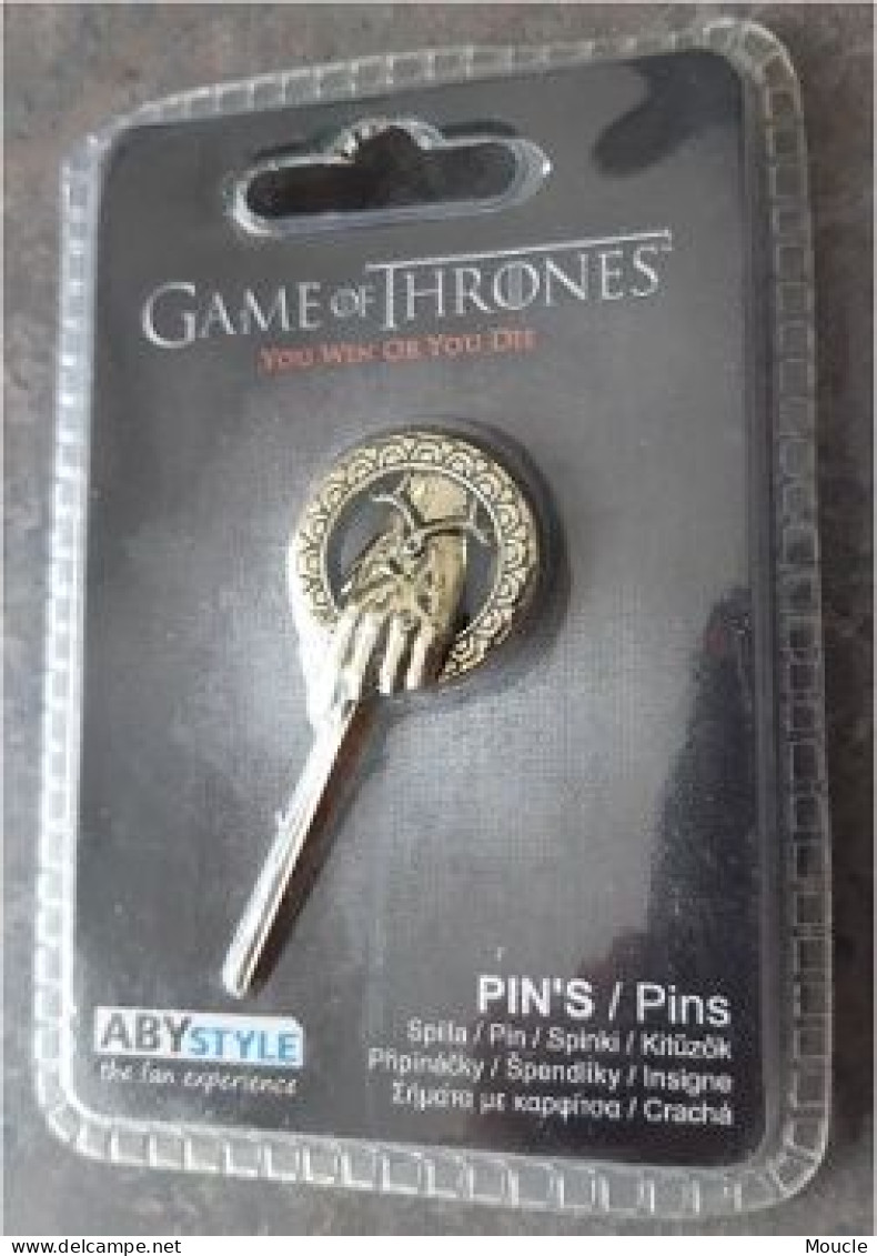 GAME OF THRONES - YOU WIN OR YOU DIE - 3D - ARGENTE - MAIN - HAND -  (BLANCO) - Filmmanie