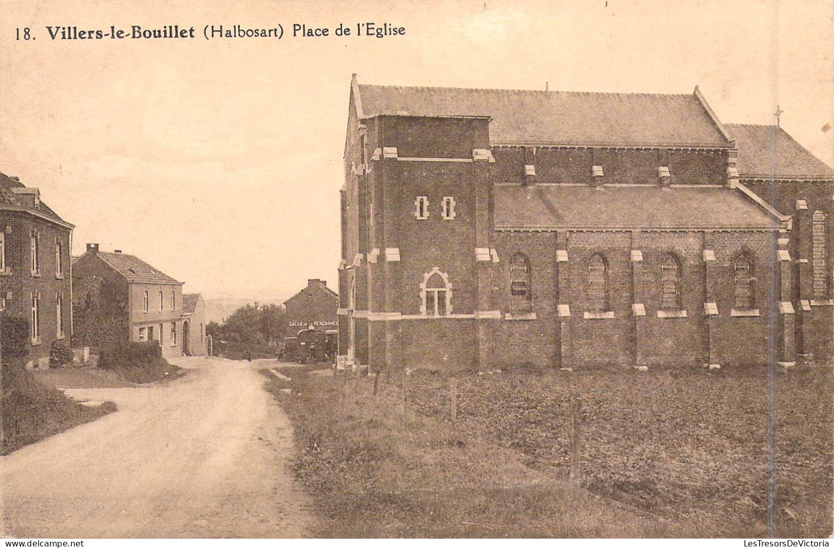 BELGIQUE - Villers-le-Bouillet - Place De L'Eglise - Carte Postale Ancienne - Villers-le-Bouillet