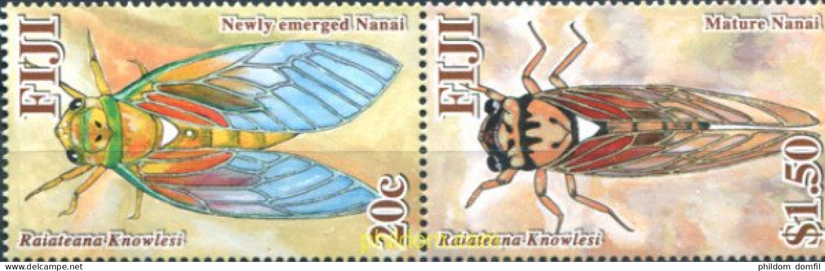 312785 MNH FIJI 2010 CIGARRAS - Araignées