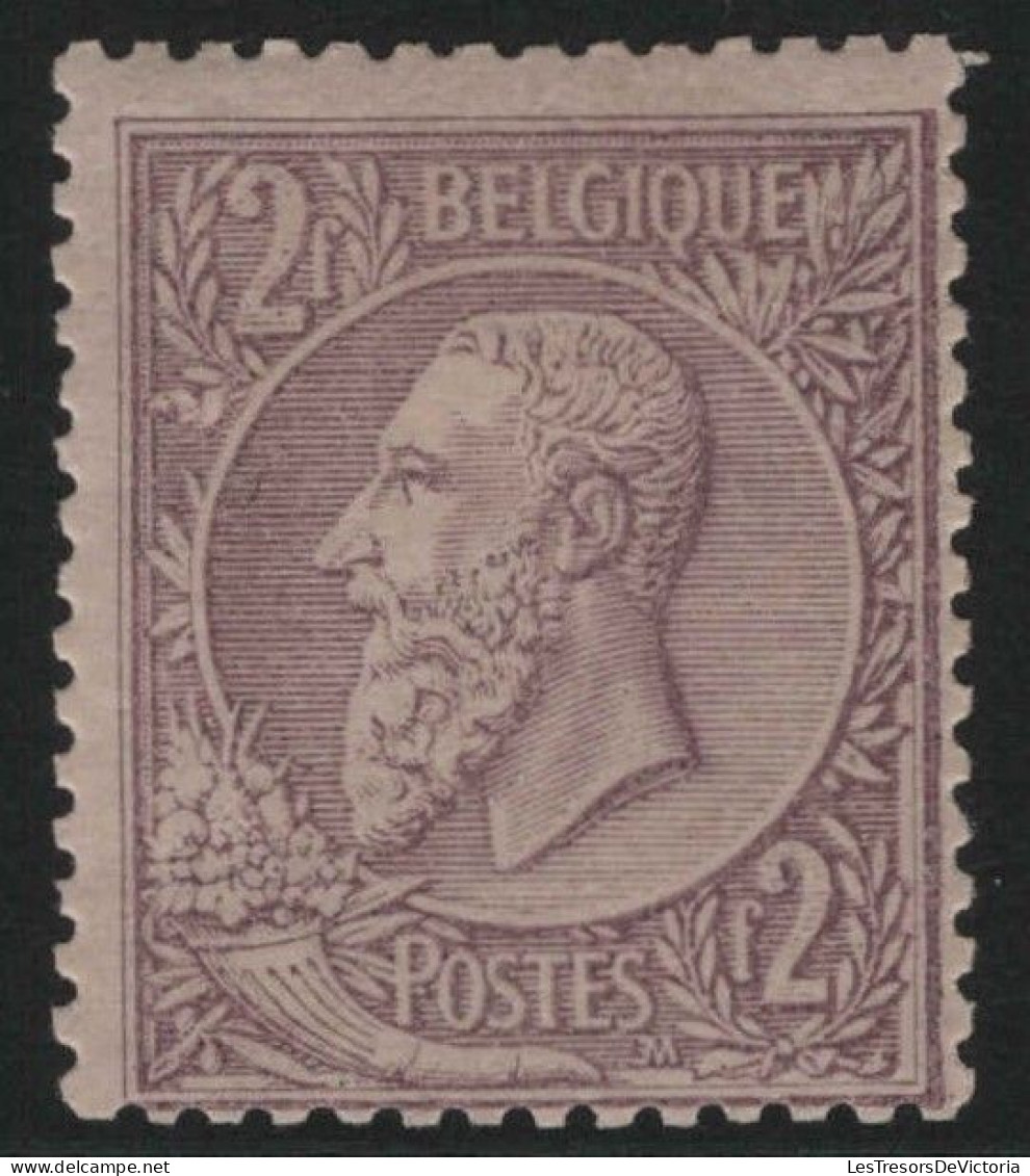 TIMBRE Belgique - COB 52 * - 2f - 1884 / 91 - Cote 75 - 1884-1891 Léopold II