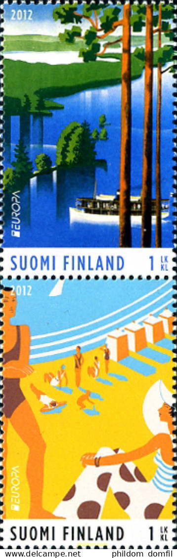 279856 MNH FINLANDIA 2012 EUROPA CEPT 2012 - TURISMO - Gebruikt