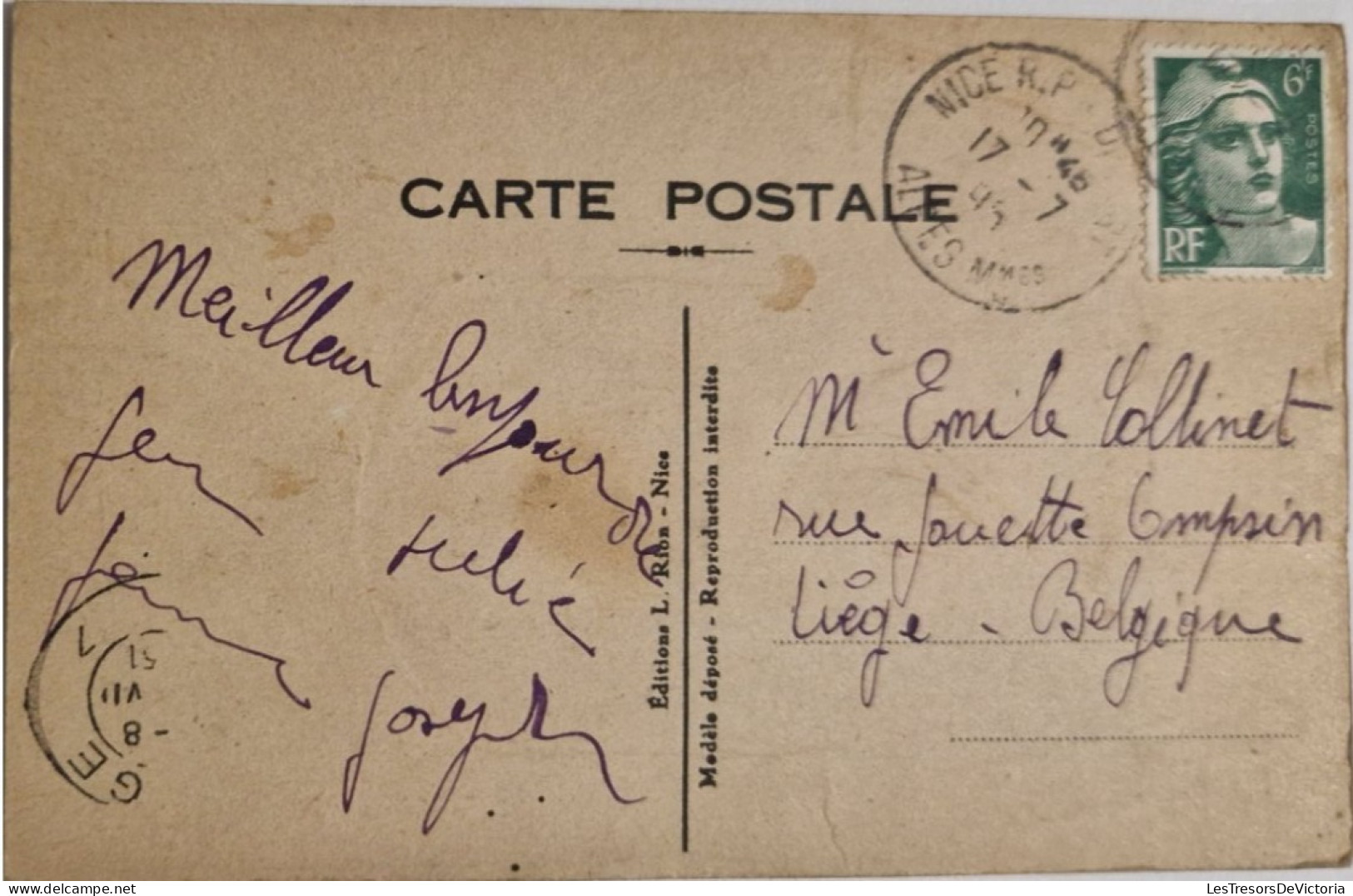 FANTAISIES - A SYSTEMES - Dans Mon Illustré Comme Moi Vous Verrez Les Plus Jolies Vues De NICE - Carte Postale Ancienne - A Systèmes