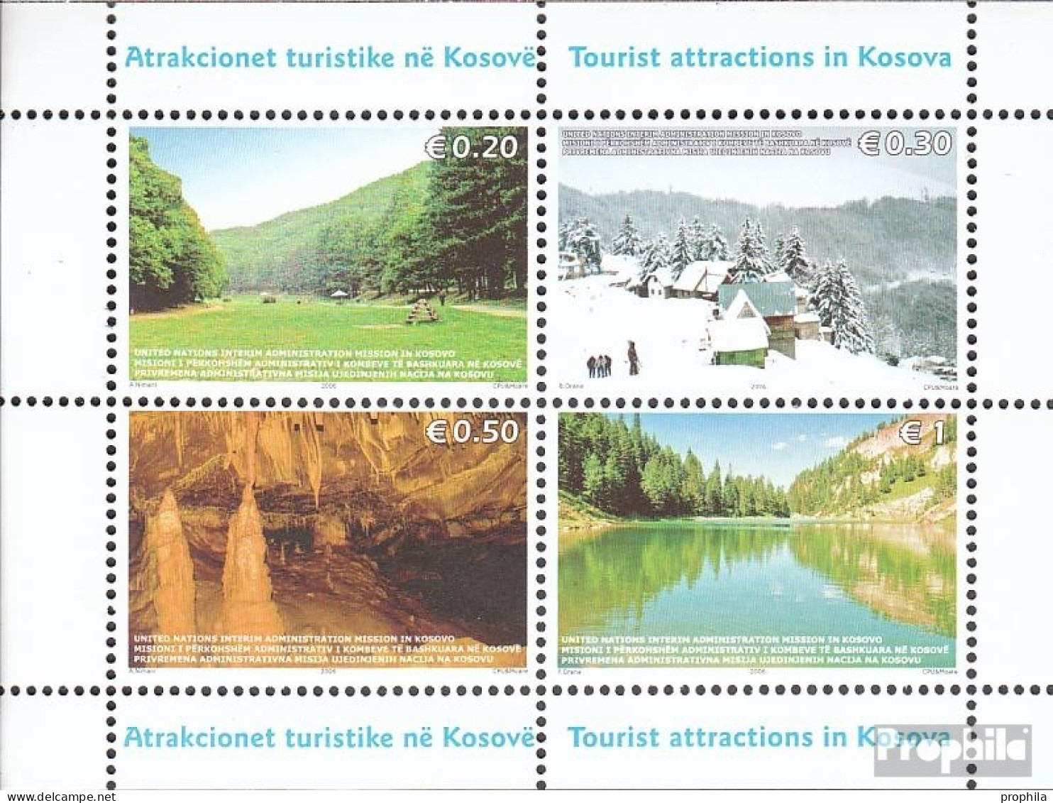 Kosovo Block3 (kompl.Ausg.) Postfrisch 2006 Tourismus - Blocks & Kleinbögen