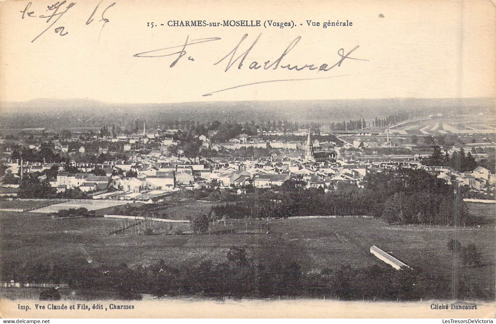 FRANCE - 88 - Charmes-sur-Moselle - Vue Générale - Carte Postale Ancienne - Charmes