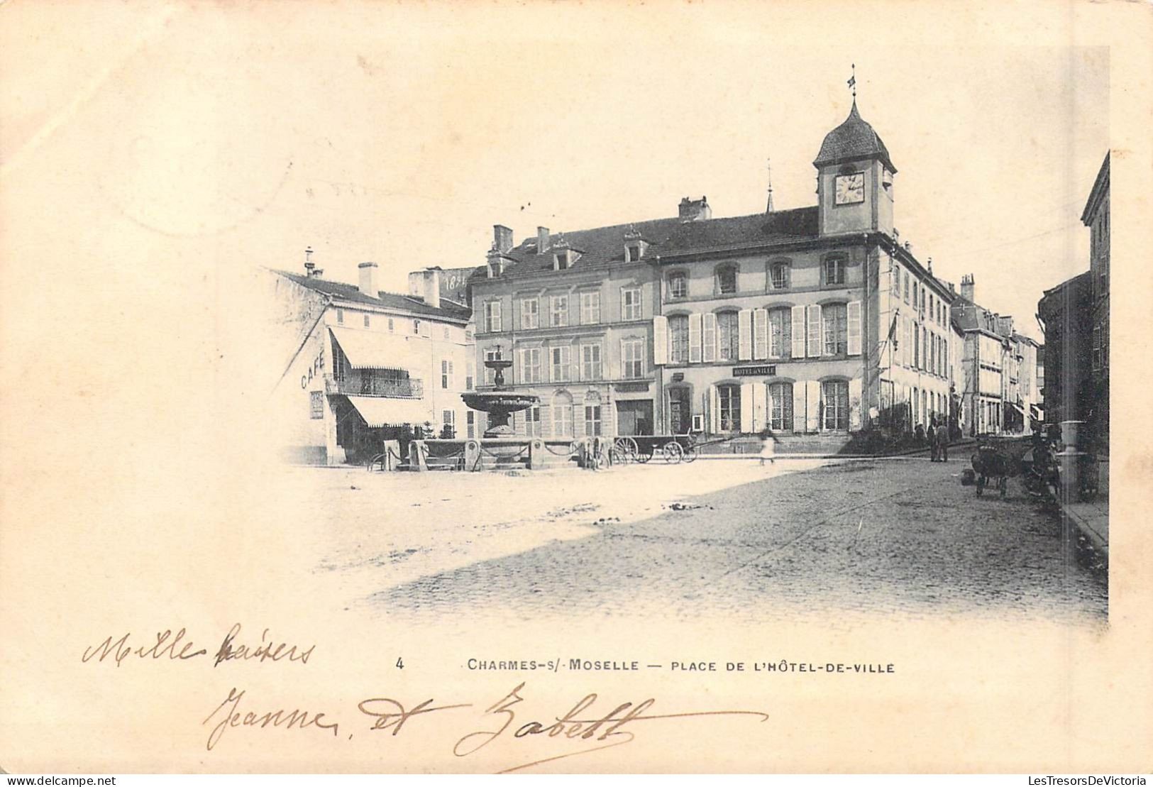 FRANCE - 88 - Charmes-sur-Moselle - Place De L'Hôtel-de-Ville - Carte Postale Ancienne - Charmes