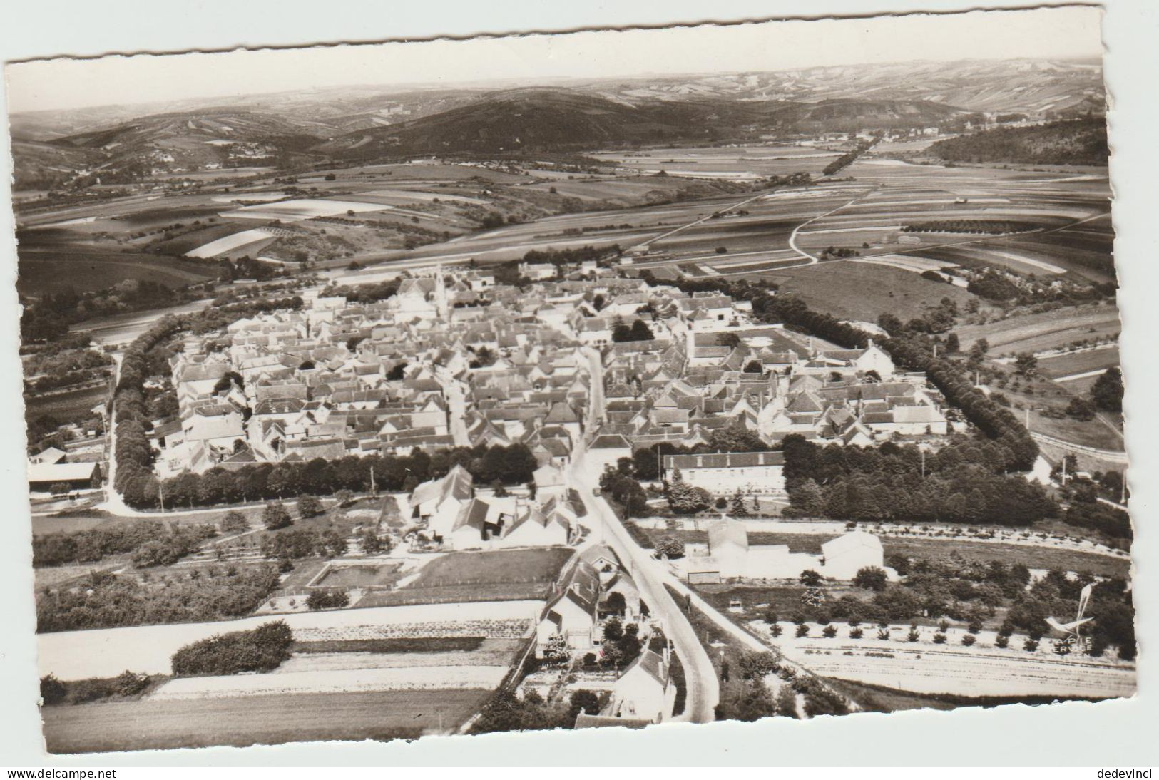 En Avion Au-dessus De Coulange-la-Vineuse (circulée) - Coulanges La Vineuse