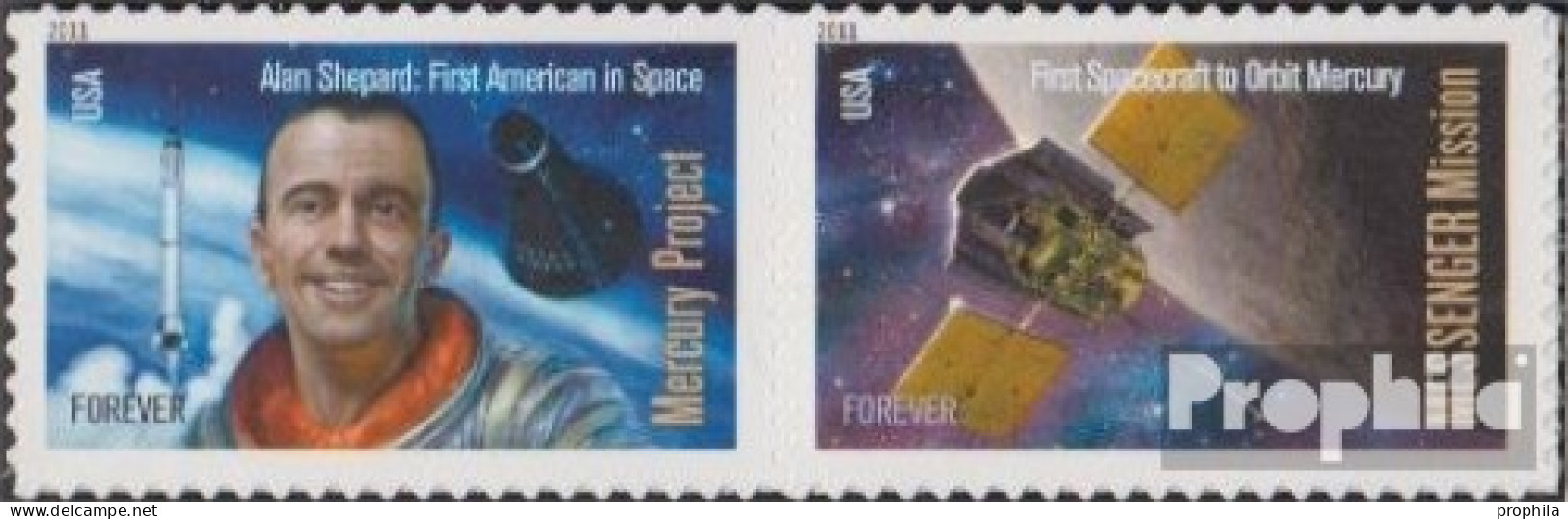 USA 4701-4702 Paar (kompl.Ausg.) Postfrisch 2011 Weltraummissionen - Ongebruikt
