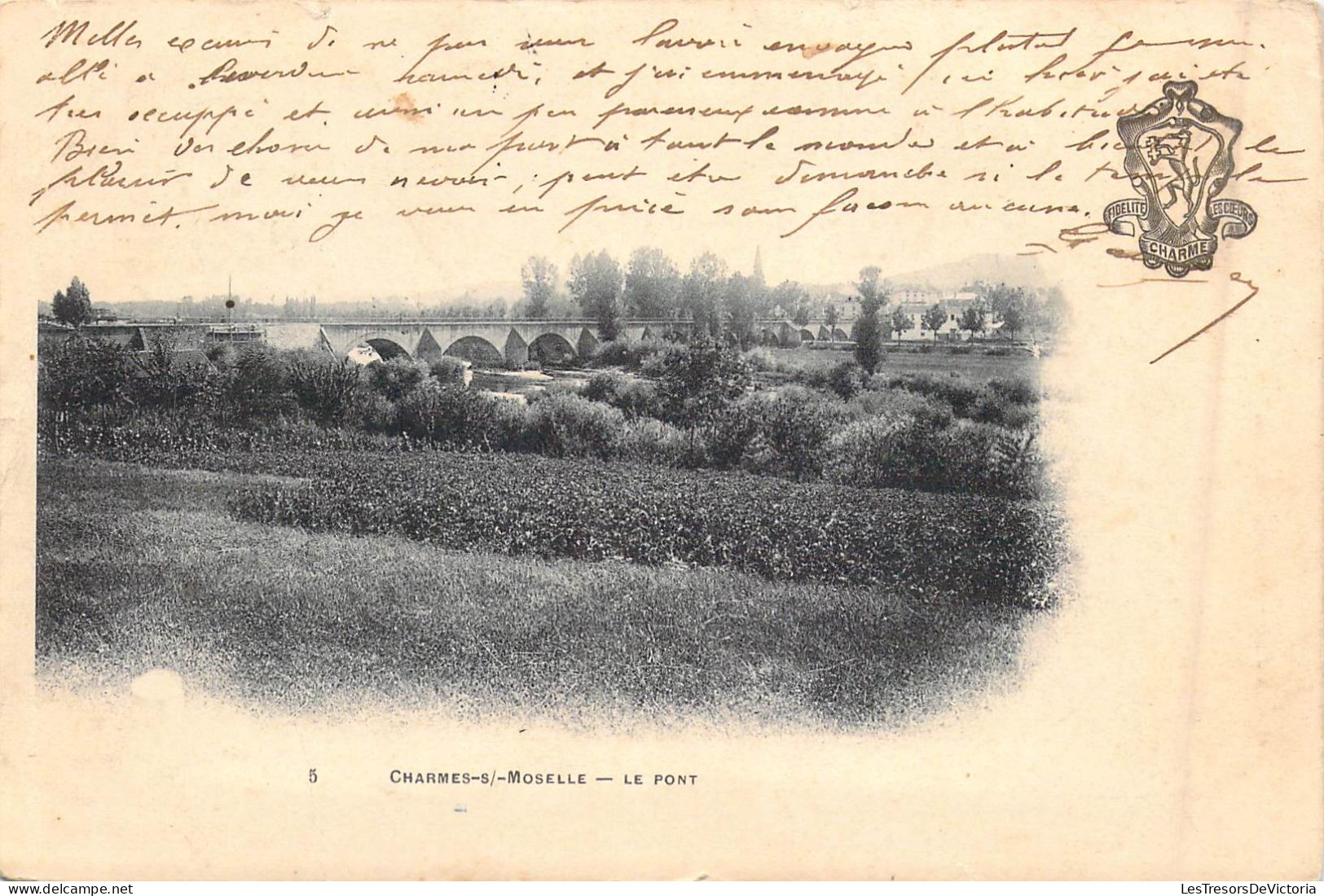 FRANCE - 88 - Charmes-sur-Moselle - Le Pont - Carte Postale Ancienne - Charmes