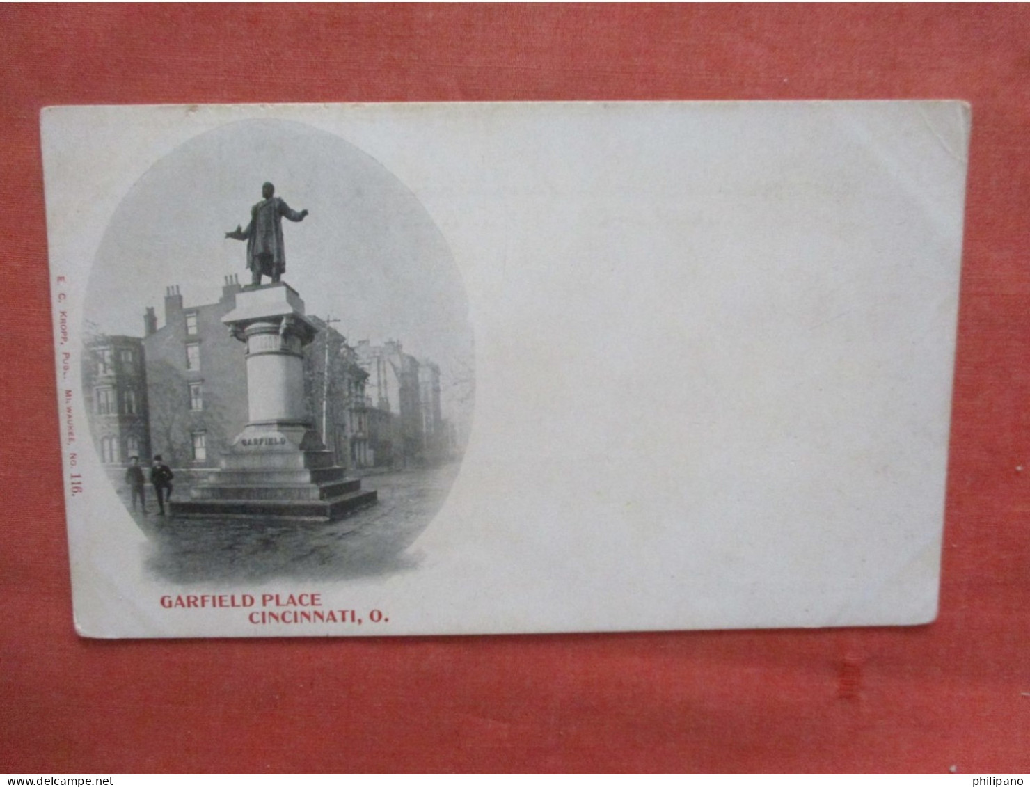 Private Mailing Card. Garfield Place.   Cincinnati  Ohio > Cincinnati    ref 6024 - Cincinnati