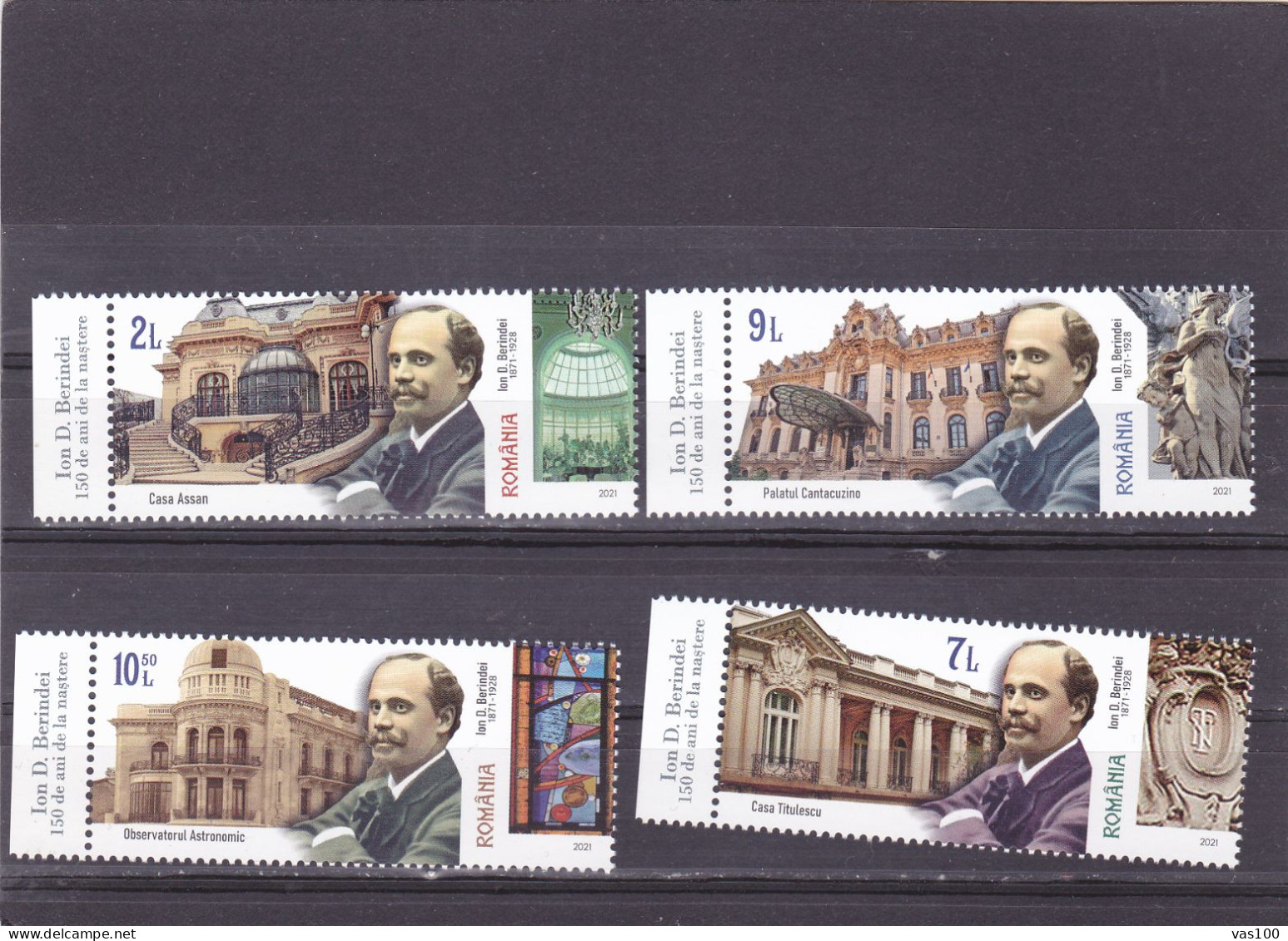 Romania 2021, 150 Years Since Birth Of Ion D. Berindei, MNH Stamps Set - Ongebruikt