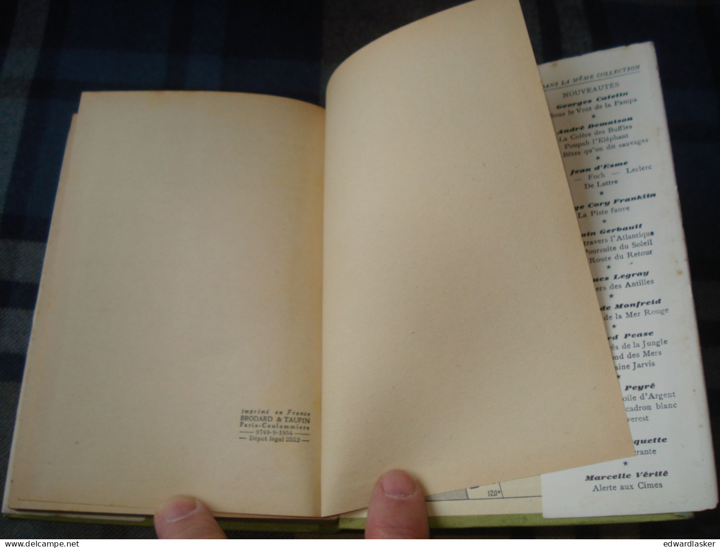 BIBLIOTHEQUE VERTE : Par Le Détroit De Béring /Gontran De Poncins - Jaquette 1954 - Paul Durand - Biblioteca Verde