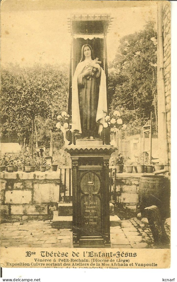 CP Souvenir De Petit-Rechain 1924 Inoguration De La Statue - Verviers