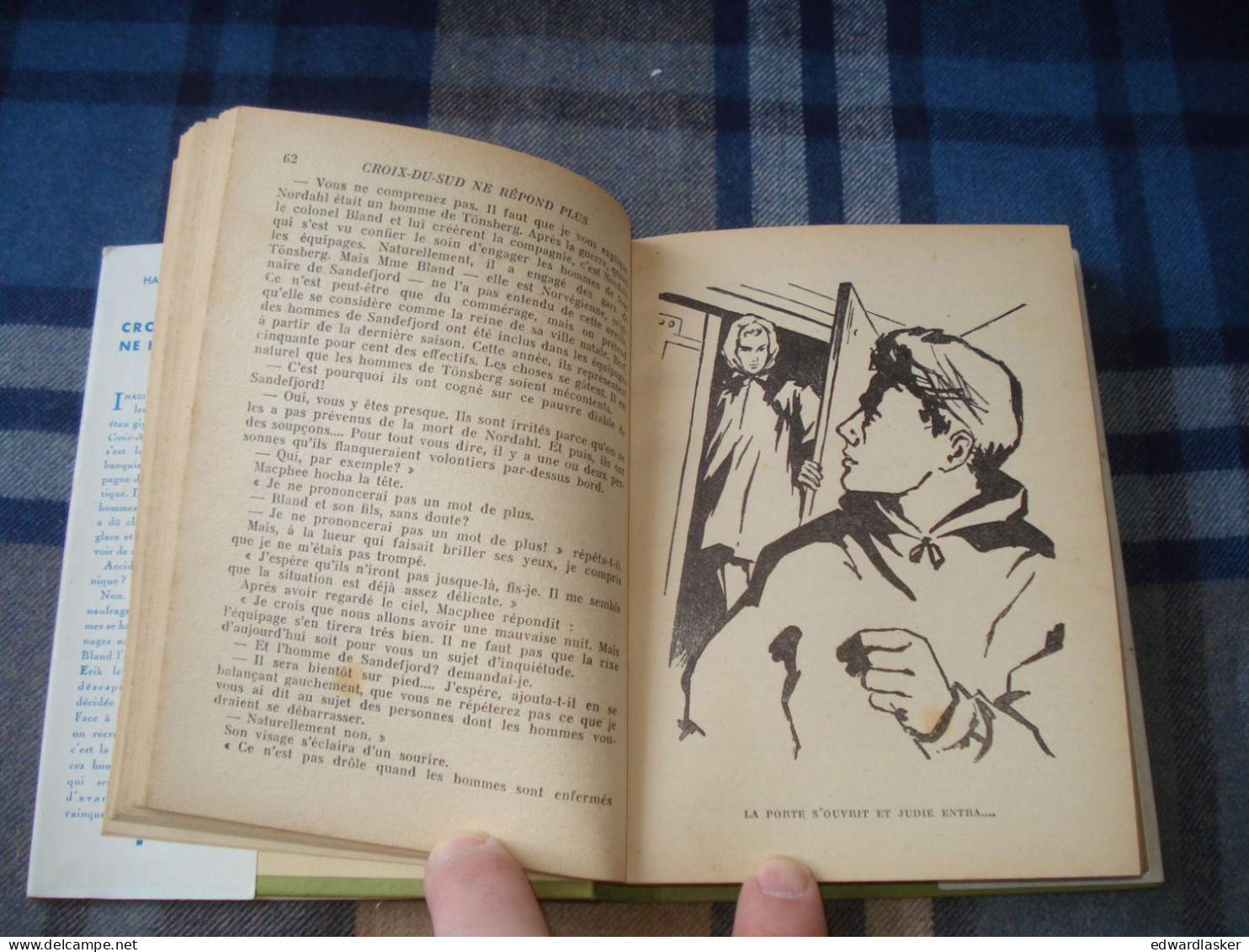 BIBLIOTHEQUE VERTE : Croix-du-Sud Ne Répond Plus /Hammond Innes - Jaquette 1952 - Paul Durand - Biblioteca Verde