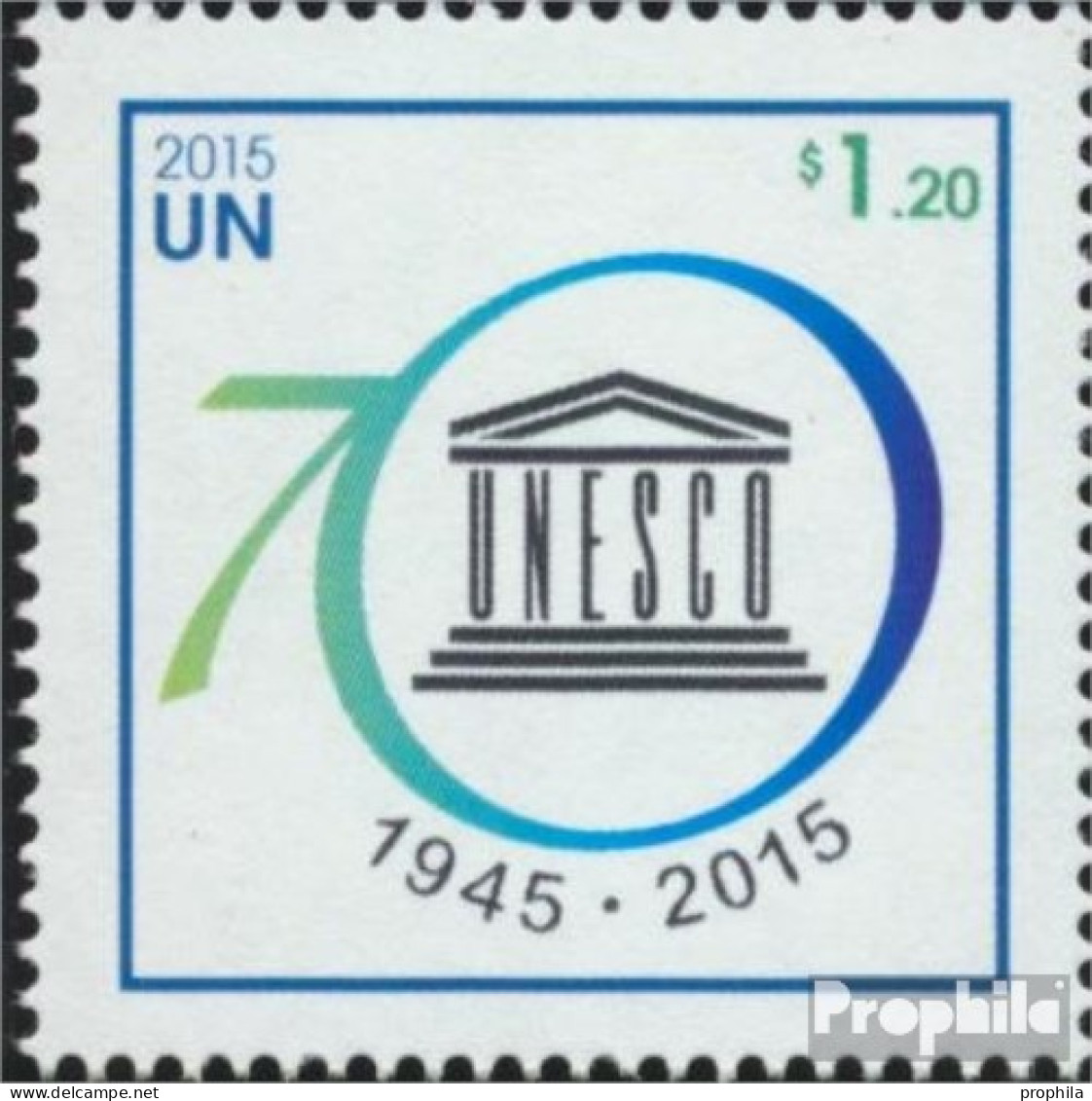 UNO - New York 1497 (kompl.Ausg.) Postfrisch 2015 70 Jahre UNESCO - Neufs