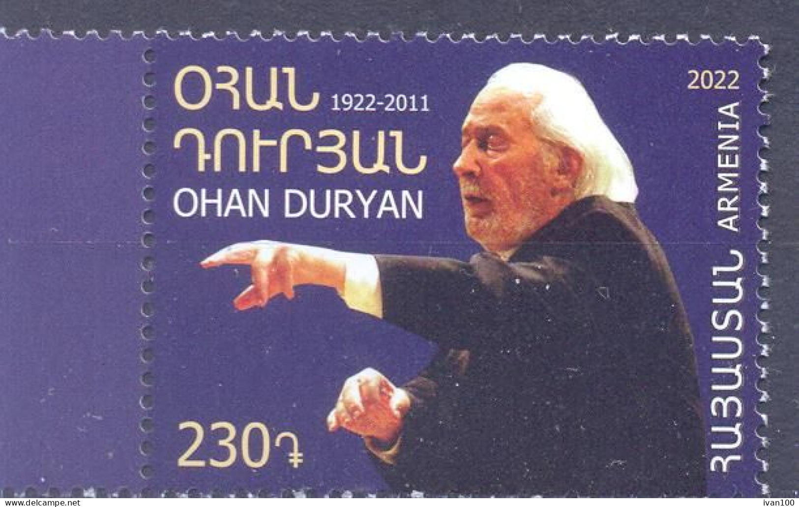 2022. Armenia, Birth Centenary Of Ohan Duryan, Composer, 1v, Mint/** - Armenia