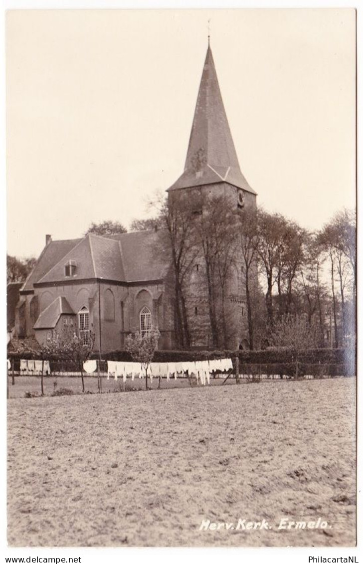 Ermelo - Herv. Kerk Met Een Waslijn - Ermelo