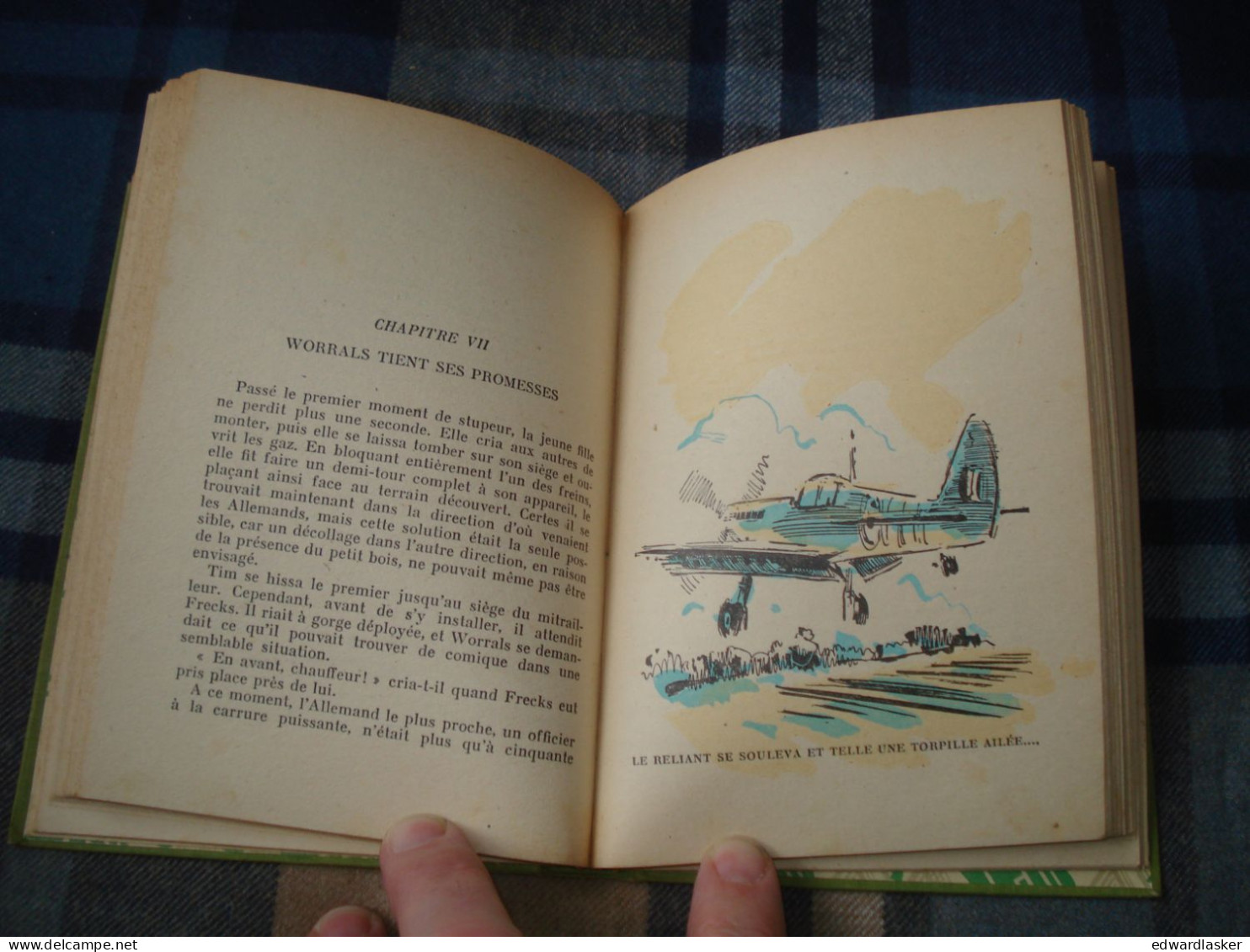 BIBLIOTHEQUE VERTE : Un Exploit De WORRALS /Captain W.E. Johns - Sans Jaquette - 1951 - Albert Brenet - Bibliothèque Verte