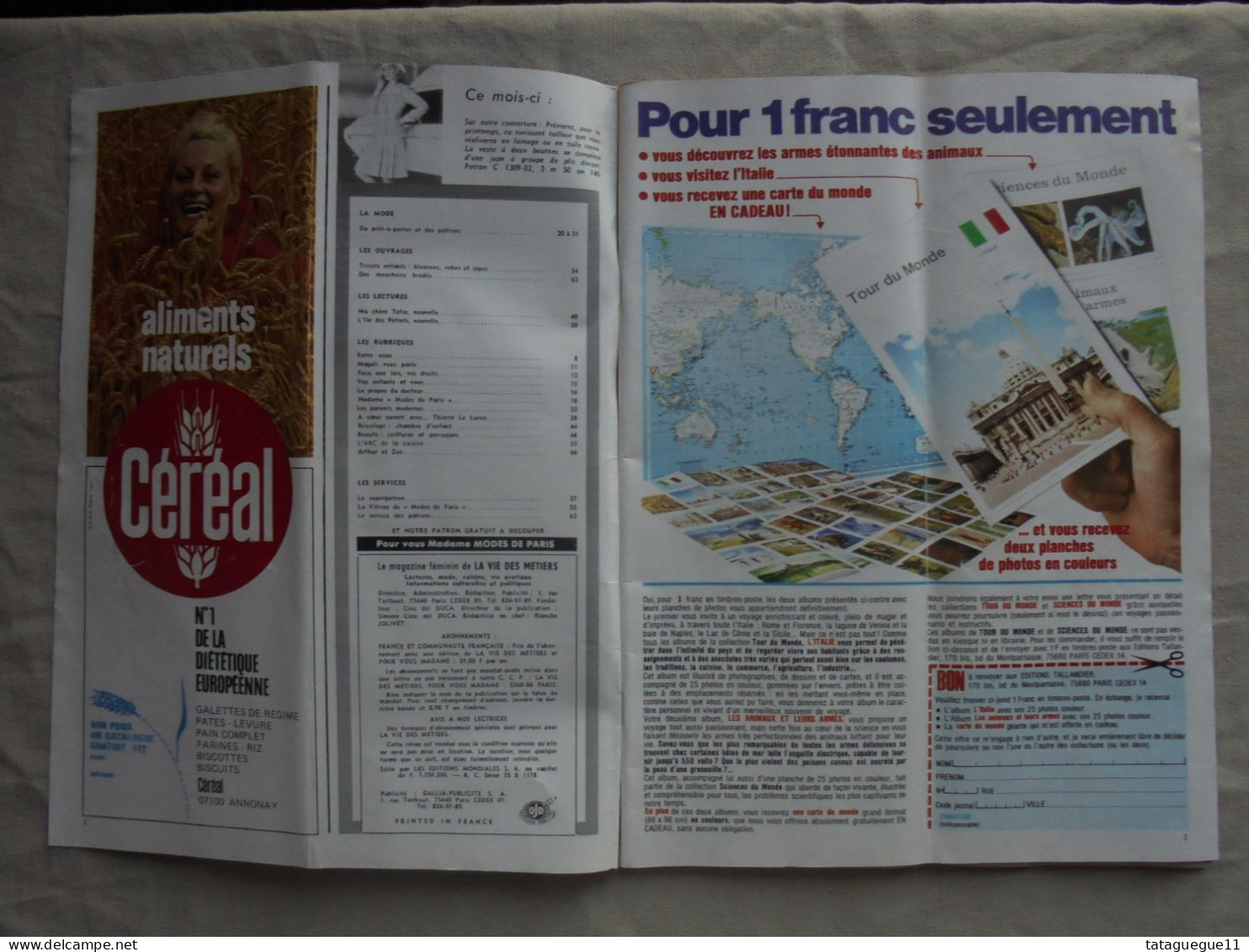 Ancien - Revue Modes De Paris Spécial N° 1309 Février 1974 - Mode