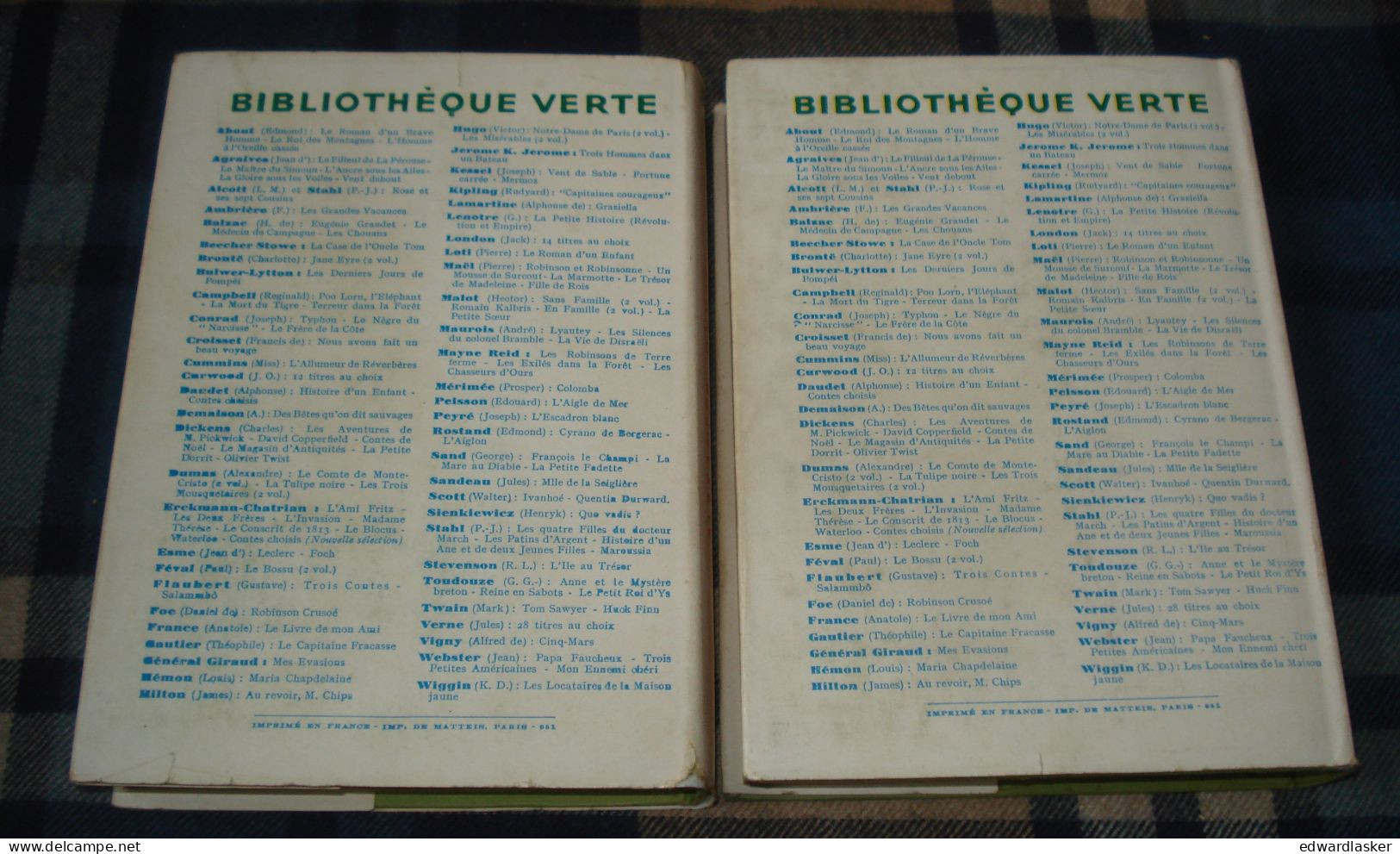 BIBLIOTHEQUE VERTE : Le VICOMTE de BRAGELONNE (tome 1 & 2) /A. Dumas - jaquette 1952 - Philippe Ledoux