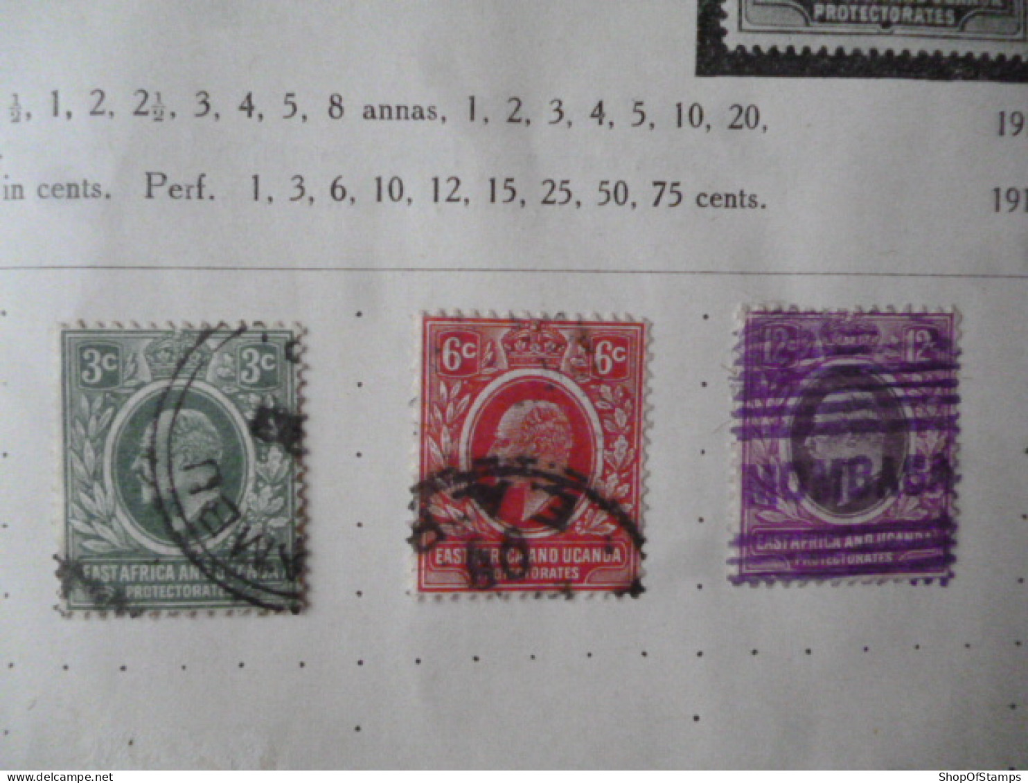 EAST AFRICA & UGANDA PROTECTORATE OLD FINE USED/POSTMARK AS PER SCAN - Protectorats D'Afrique Orientale Et D'Ouganda