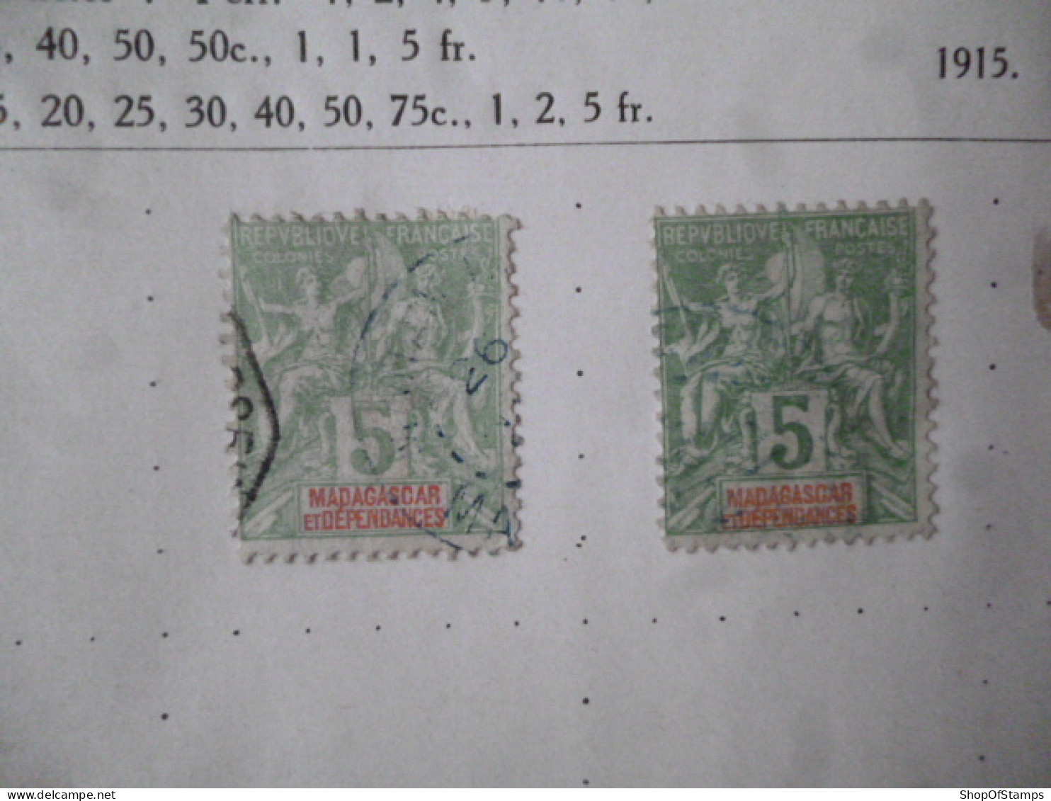 MADAGASCAR OLD FINE USED/POSTMARK AS PER SCAN - Usati