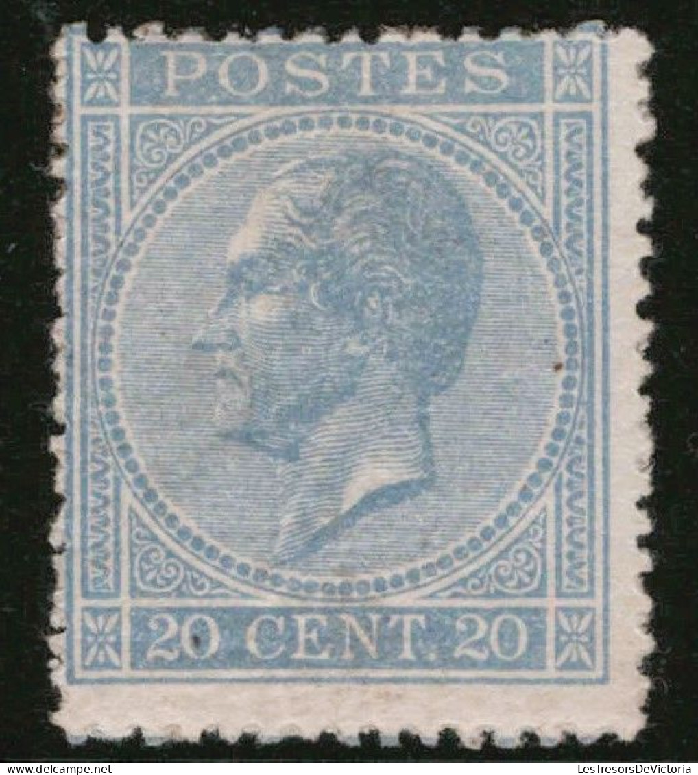 TIMBRE Belgique - COB 18a * - 20c - 1865 - Cote 280 - - 1865-1866 Linksprofil