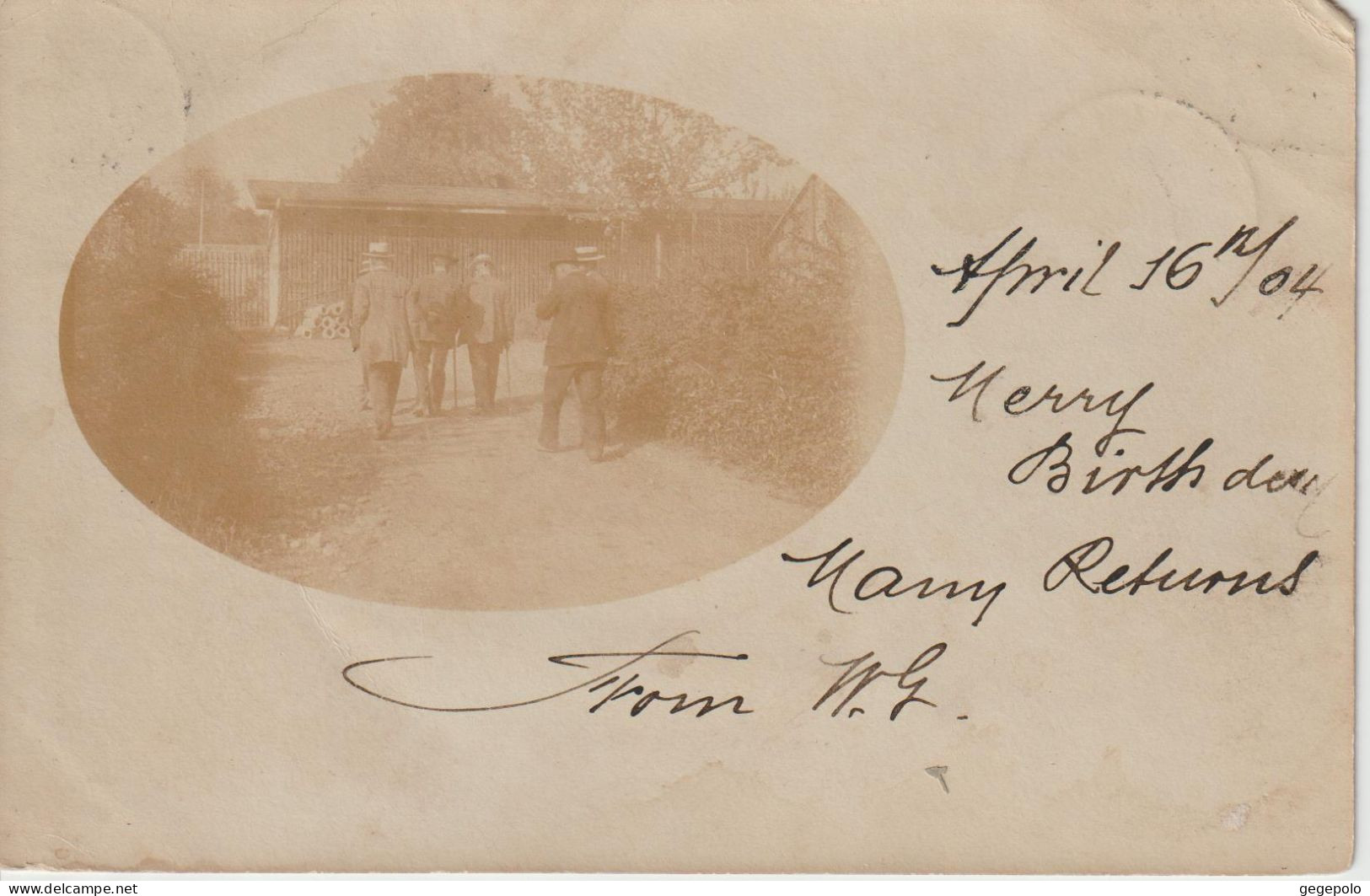 CHAILLY Sur LAUSANNE  - Un Groupe De Personnes En 1904  ( Carte Photo Précurseur  à Destination De Paris ) - Lausanne