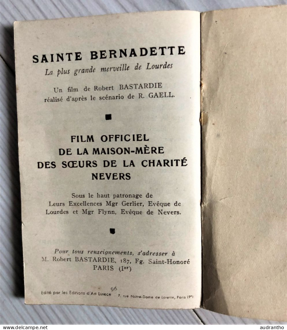 calendrier 1939 au profit de l'oeuvre de la basilique ste Bernadette imprimé à Nevers