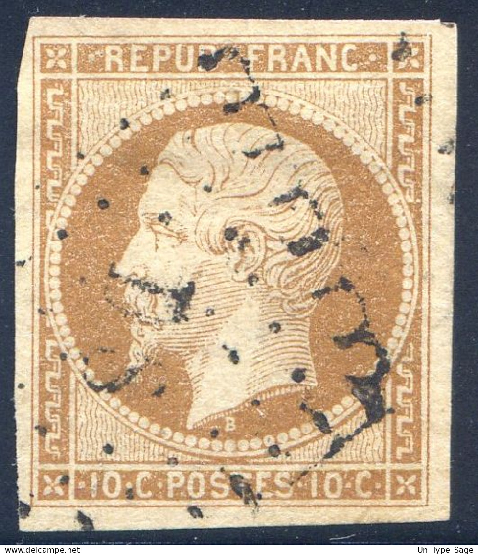 France N°9, Oblitéré - Bien Margé - (F2805) - 1852 Luis-Napoléon