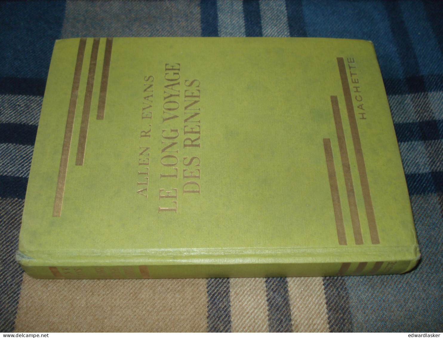 BIBLIOTHEQUE VERTE : Le Long Voyage des Rennes /A.R. Evans - Jaquette 1955 [3]