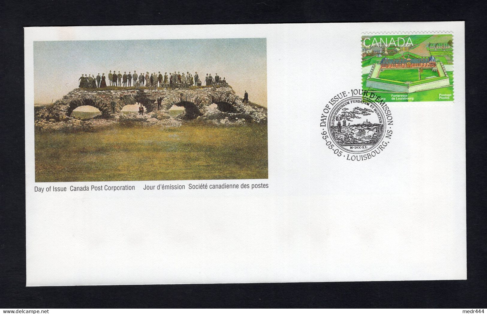 Canada 1995 - Fortress Of Louisbourg - 3 FDC + Strip Of 5 Stamps + Special Mail Post Folder - Superb*** - Storia Postale