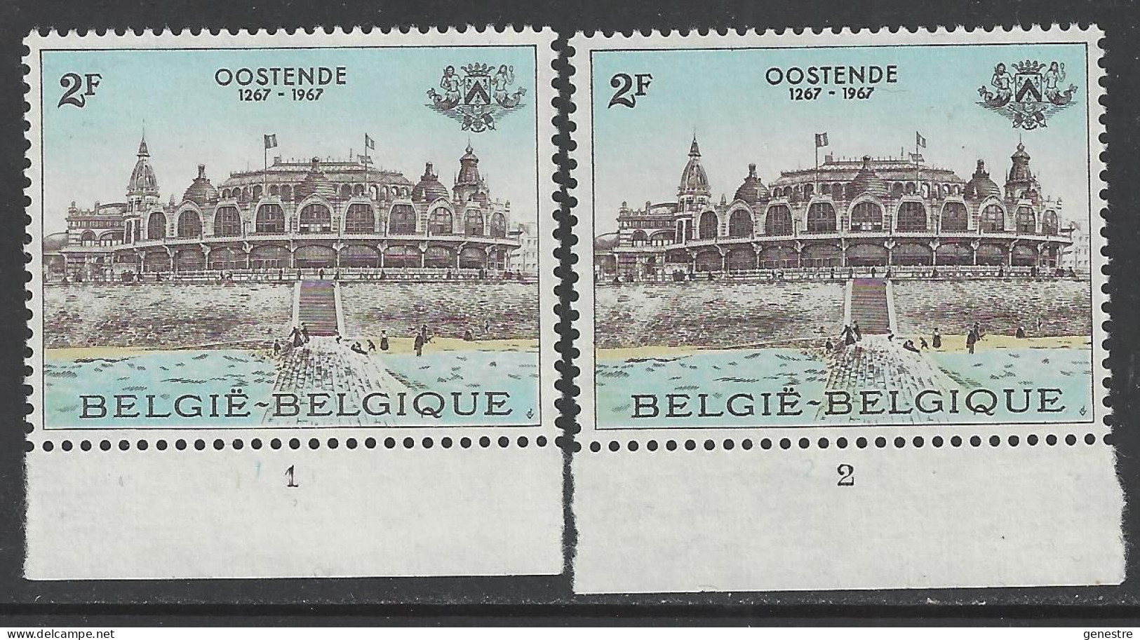 Belgique - 1967 - COB 1418 ** (MNH) - Planches 1 à 2, Série Complète - 1961-1970