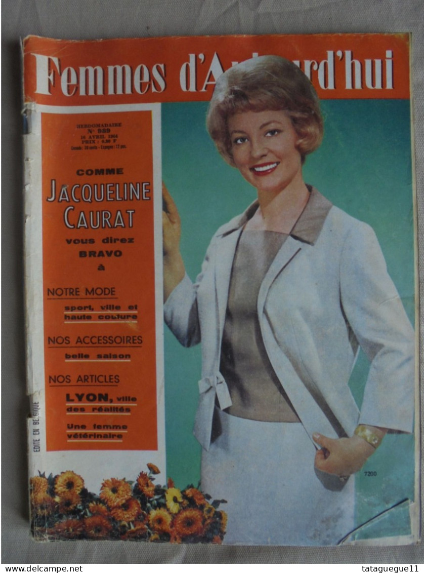 Ancien - Revue Femmes D'Aujourd'hui N° 989 Avril 1964 - Lifestyle & Mode