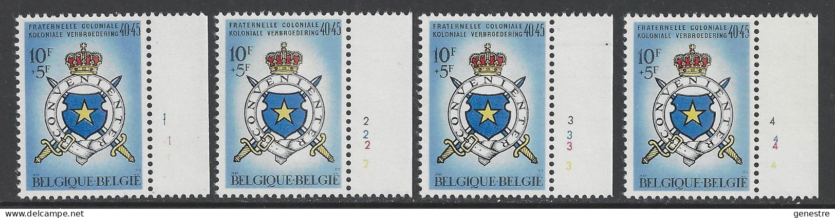 Belgique - 1967 - COB 1421 ** (MNH) - Planches 1 à 4, Série Complète - 1961-1970