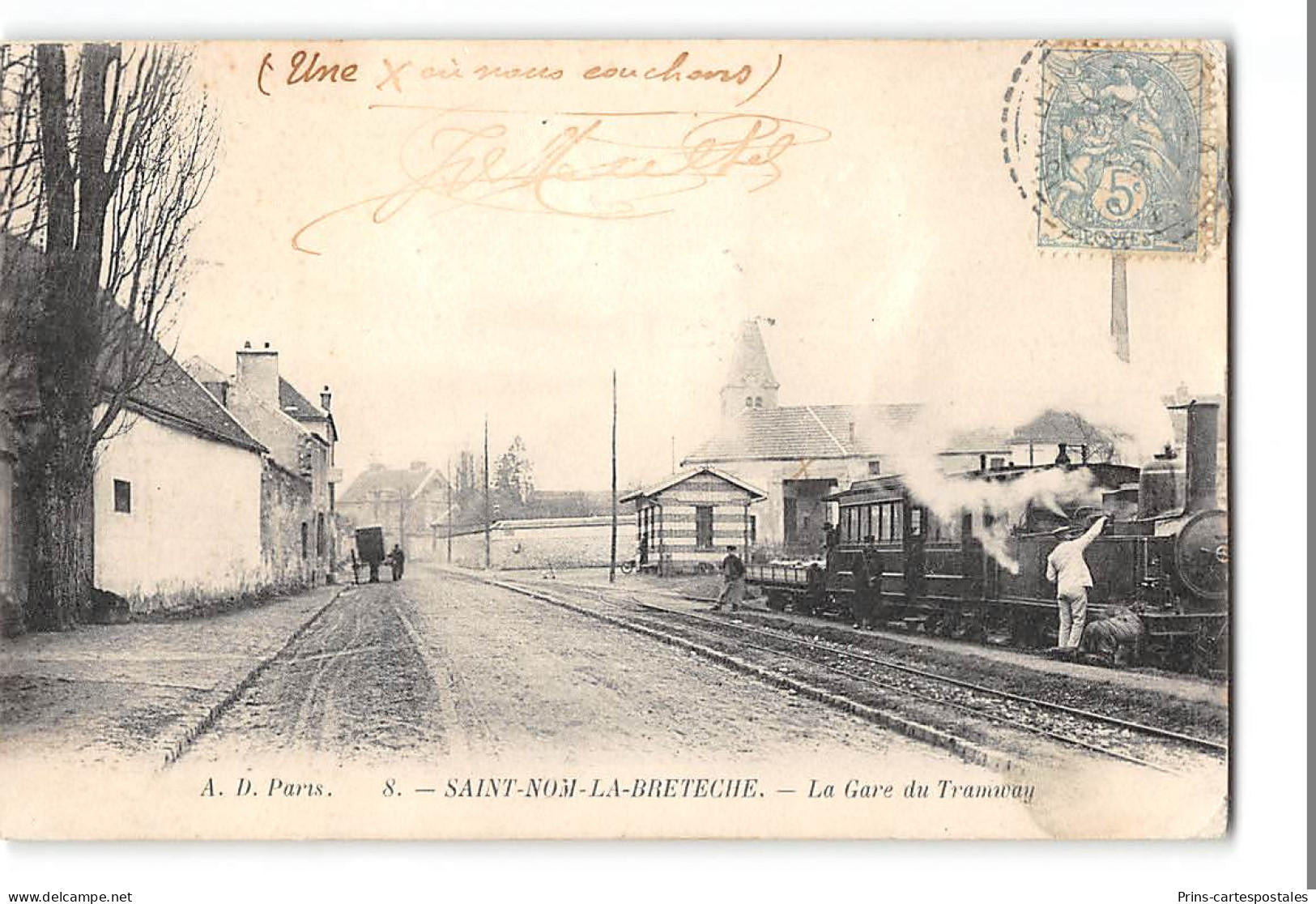 CPA 78 Saint Nom La Breteche La Gare Du Tramway - St. Nom La Breteche